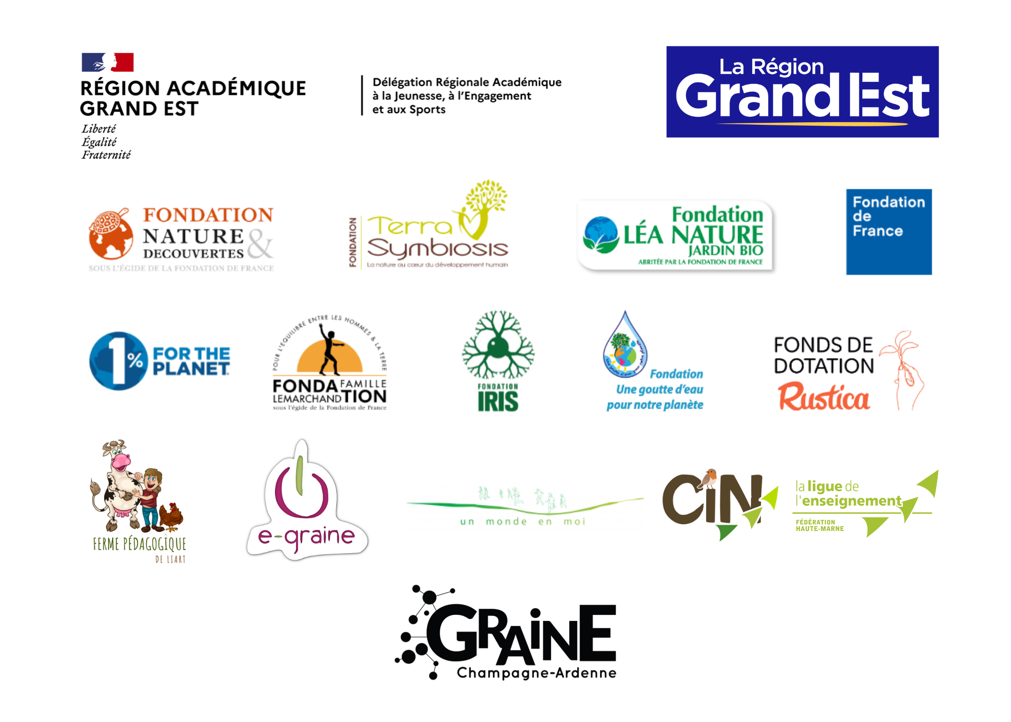 bloc logos Grandir Nature Logos Grandir Nature